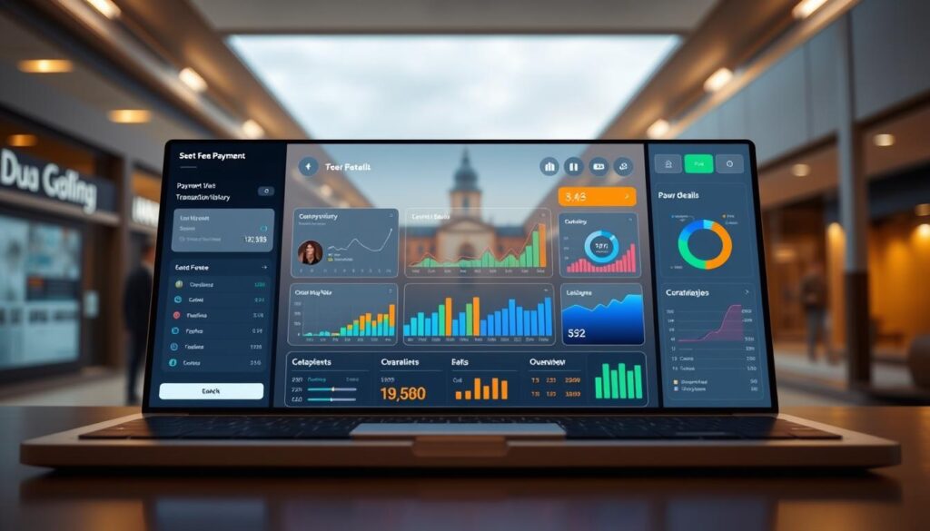 Online fee payment dashboard